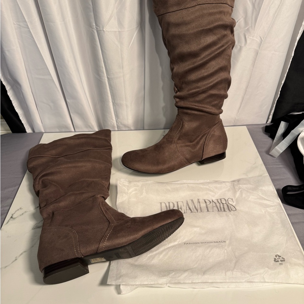 Dream Pairs Brown Knee-High Boots